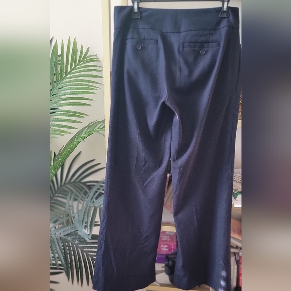 The Limited - Navy Blue Wide-Leg Trousers - Women's Size 6 - Picture 3 of 5